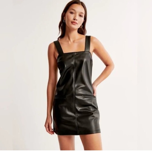ABERCROMBIE Leather Dress - Picture 1 of 5